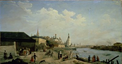 View of the Kremlin from the Kamenniy Bridge, Moscow by Gerard de la Barthe